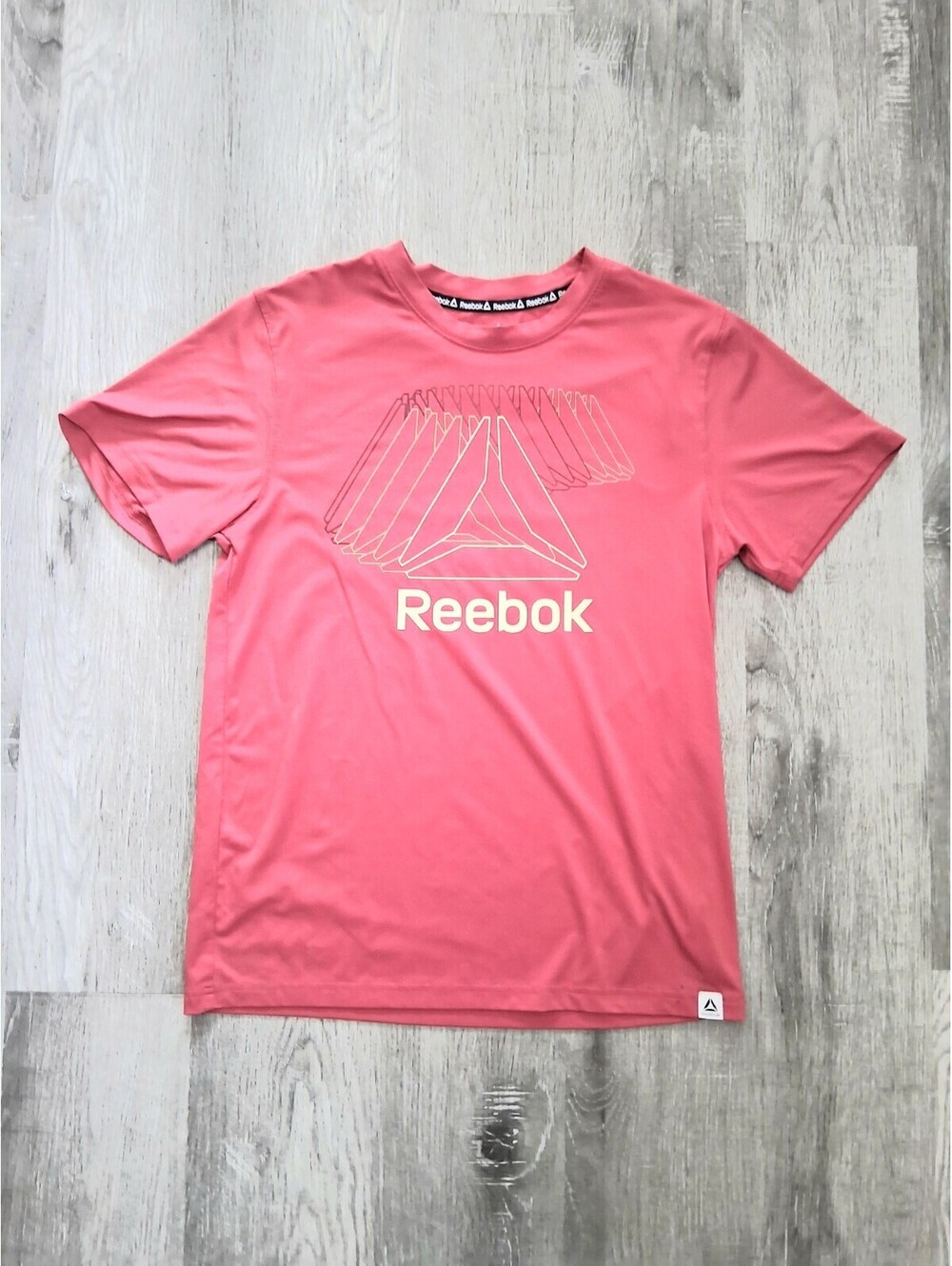 Reebok Girls XL 14/16 Red Short Sleeve Graphic T-Shirt Delta Logo Activewear